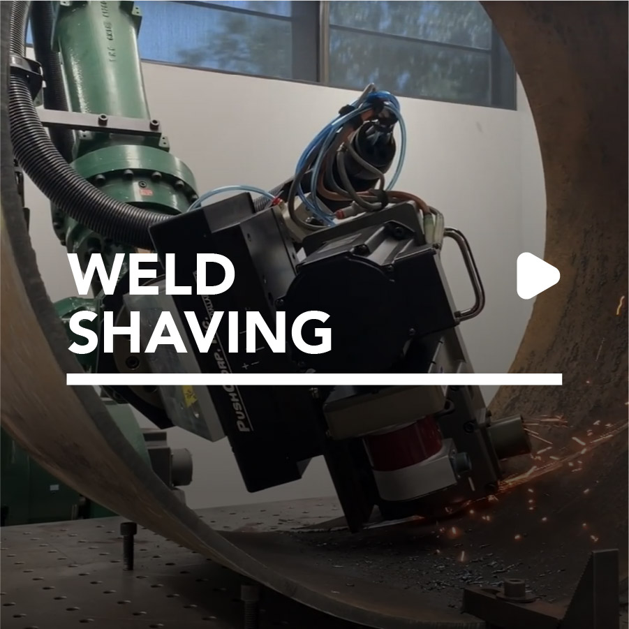 robotic weld shaving by PushCorp